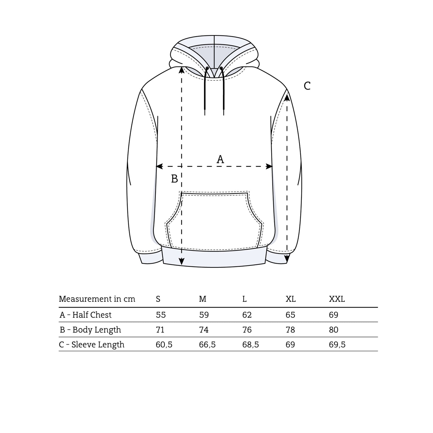 Long Beach Hoodie Blue