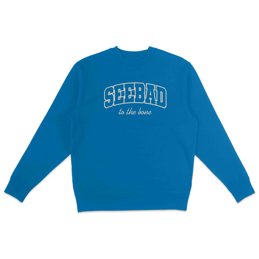 Seebad College Crewneck Blue