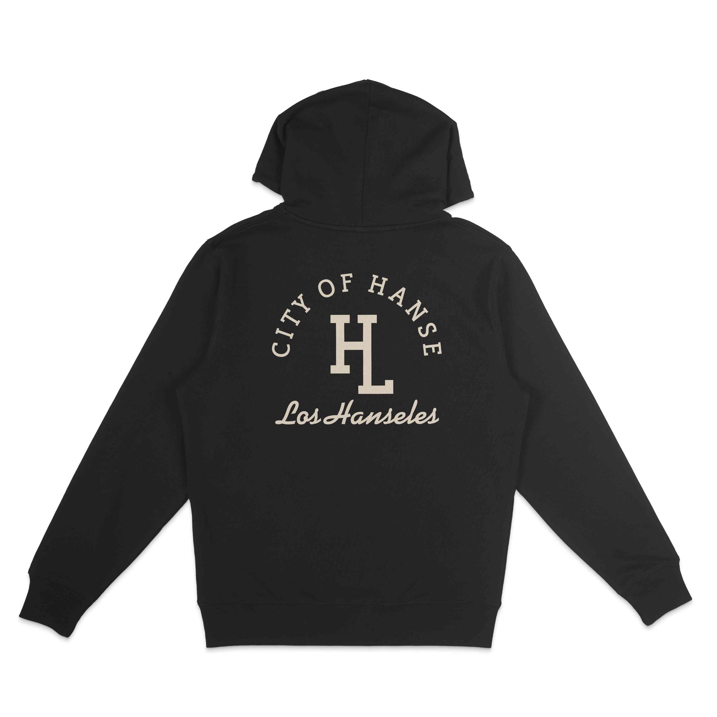 Marzipan Script Hoodie Black